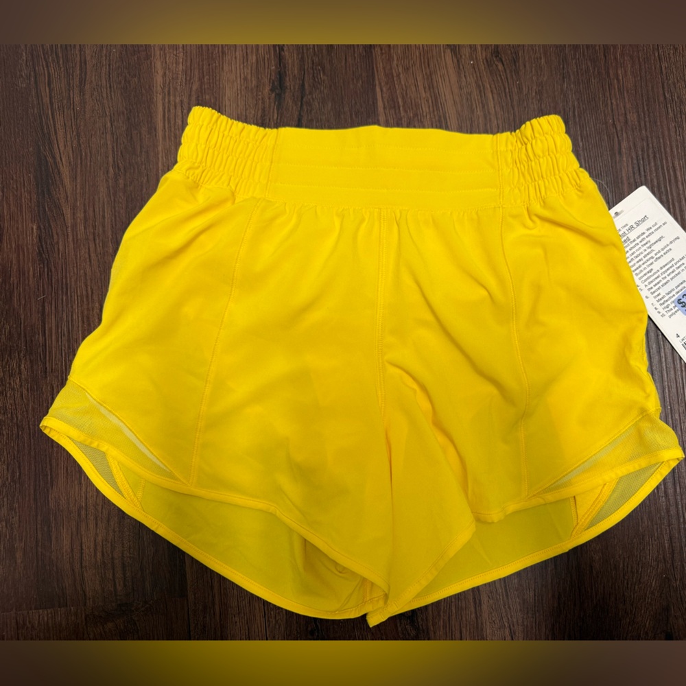 Lululemon Athletica Vibrant Yellow Shorts